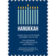 Lagoon Modern Menorah Invitations Image 6 of 6